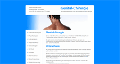 Desktop Screenshot of genital-chirurgie.de