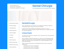 Tablet Screenshot of genital-chirurgie.de